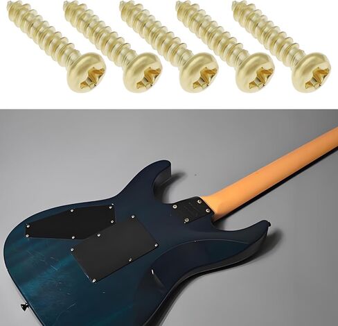 50 Pieces Guitar Tuner Machine Head Mounting Screws M2 10mm Metal Guitar Tuners for Acoustic Electric Guitar Bass Gold in Saudi Arabia