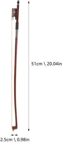 Gleavi Violin Bow Stick ：2PCS Wooden Accessories Violin Bow Practice Violin Bow Student Fiddlestick Major Music Replace Ponytail Wood Violin Bow Practical Violin Bow Wooden Violin Bow in Saudi Arabia
