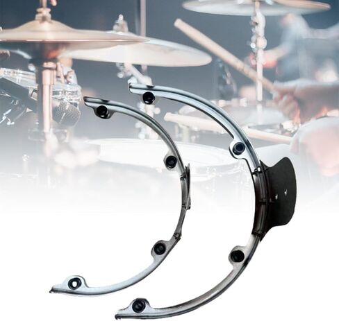 Drum Suspensions Bracket Percussion Instrument Solid Stainless Steel Tom Hoop Suspensions Mount Drum Set Mount for Drum Set, 12inch in Kuwait