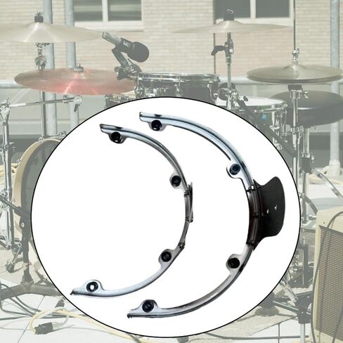 Drum Suspensions Bracket Percussion Instrument Solid Stainless Steel Tom Hoop Suspensions Mount Drum Set Mount for Drum Set, 12inch in Kuwait
