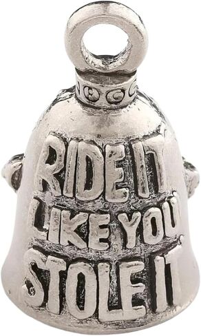 جرس Guardian Bell Grenade Good Luck Bell مع حلقة مفاتيح وحقيبة هدايا مخملية سوداء | جرس دراجة نارية | بيوتر خالي من الرصاص | هدية حظا سعيدا للأصدقاء والعائلة | جرس الدراجة | صنع فى أمريكا in Kuwait