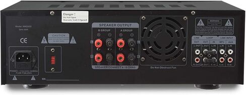 مضخم مزج ميكروفون يعمل بتقنية البلوتوث MM2000BT من Technical Pro، وSD، ومنفذ USB in Kuwait