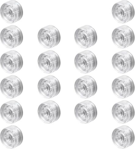 Piutouyar Black Guitar Effects Pedal Footswitch Toppers, 20 Pcs Pedal Nail Caps Protection Cap Plastic Guitar Pedal Footswitch Topper Cover Guitar Pedal Button Caps in Kuwait