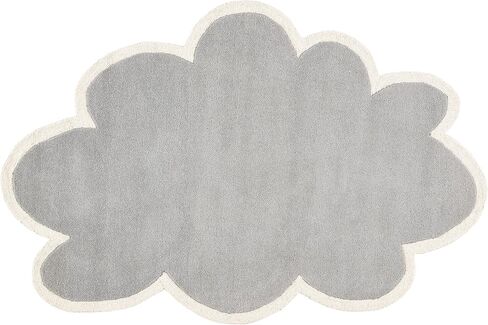 SAFAVIEH Kids Collection 3' x 5' Grey/Ivory SFK913C Handmade Cloud Wool Area Rug in Saudi Arabia
