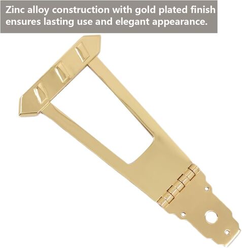 6 String Trapeze Tailpiece Bridge Tailpiece for Jazz Archtop Semi-Hollow Guitar Replacement Parts (Chrome) in Kuwait