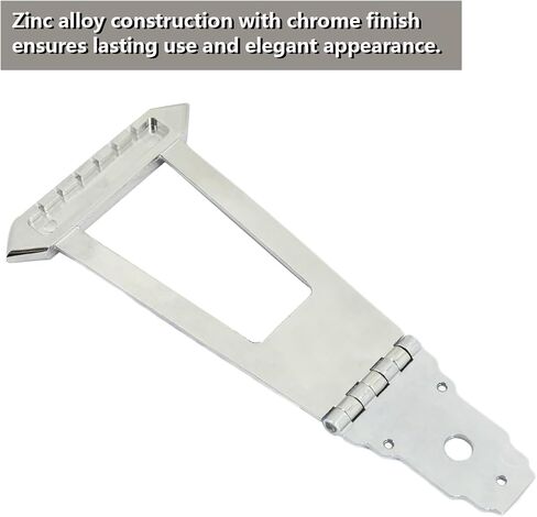 6 String Trapeze Tailpiece Bridge Tailpiece for Jazz Archtop Semi-Hollow Guitar Replacement Parts (Chrome) in Saudi Arabia
