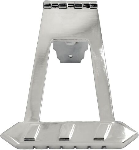 6 String Trapeze Tailpiece Bridge Tailpiece for Jazz Archtop Semi-Hollow Guitar Replacement Parts (Chrome) in Saudi Arabia