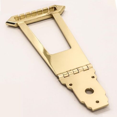 6 String Trapeze Tailpiece Bridge Tailpiece for Jazz Archtop Semi-Hollow Guitar Replacement Parts (Chrome) in Kuwait