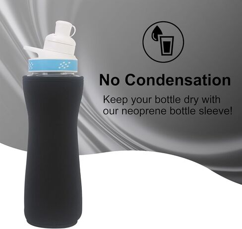 32 oz Water Bottle Sleeve Compatible with Cirkul,Neoprene Sweat Absorbing Insulated Water Bottle Cover for Retaining Temperature,Blue in Saudi Arabia