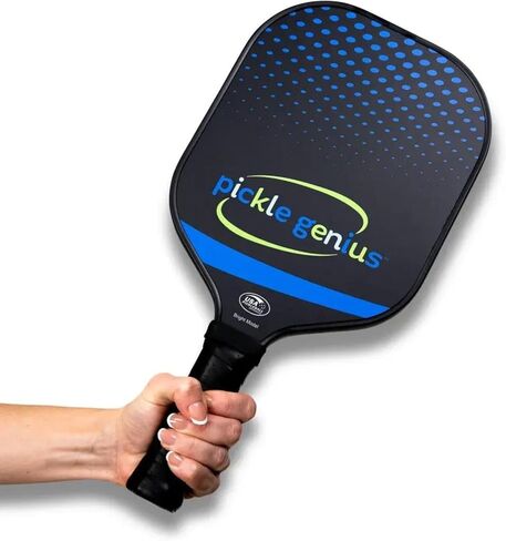 Pickleball Paddles by Pickle Genius - USAPA Approved 100% Raw Carbon Fiber Pickleball Paddle - Built-in State of The Art Technology for a Smart Combination of Power and Control - for All Levels in Saudi Arabia