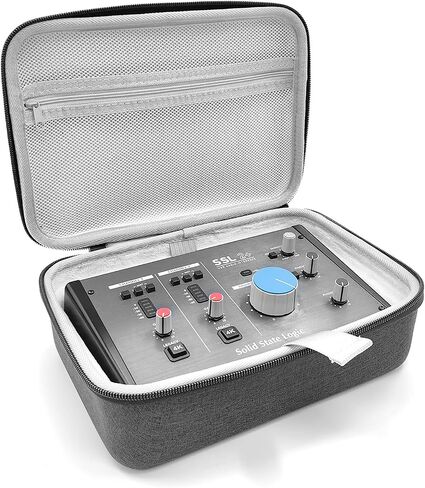 Hard Shell Case Compatible with SSL 2 or 2+ and SSL2 MKII and 2+ MKII interfaces Audio Interface Cover, Protective Travel Case (Black) in Saudi Arabia