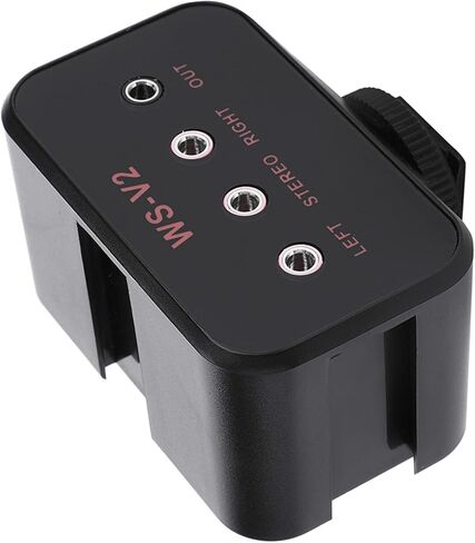 خلاط الكاميرا خلاط Dslr o خلاط الكاميرا o خلاط الكاميرا WSV2 2 قناة ميكروفون عالمي o محول خلاط مع مدخلات 3.5 ملم لكاميرات DSLR in Kuwait