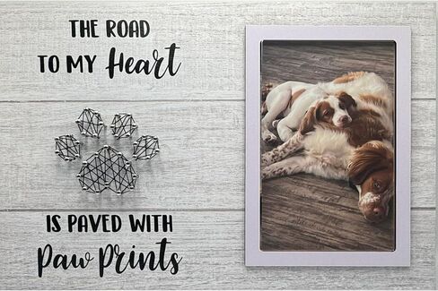 Dog Picture Frame 5x7 in Photo, Dog Memorial Gifts for Loss of Dog, Pet Memorial Gifts for Dogs, Dog Memorial, Dog Remembrance Gift, Dog passing away gifts (Live Love Woof) in Saudi Arabia