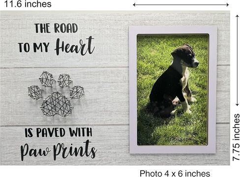 Dog Picture Frame 5x7 in Photo, Dog Memorial Gifts for Loss of Dog, Pet Memorial Gifts for Dogs, Dog Memorial, Dog Remembrance Gift, Dog passing away gifts (Live Love Woof) in Saudi Arabia
