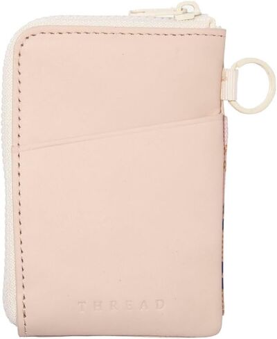 Thread Wallets Utility Zip Around Wallet - Leather Wallet with Zipper for Men and Women, RFID Blocking Card Holder, Small Leather Wallet, Zip Wallet, Zippered Wallet, RFID Wallet (Off White) in Saudi Arabia