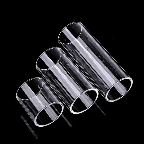 3 Pcs Clear Glass Guitar Slides 51MM 60MM 70MM Finger Slides for Electric Bass Guitar, Guitar Slides, Guitar and Bass Accessories in Saudi Arabia