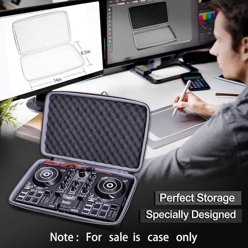 XANAD Hard Case for Numark Party Mix II or Numark Party Mix or Hercules DJ Controller Inpulse 200 - EVA Travel Hard Carrying Bag Case in Saudi Arabia