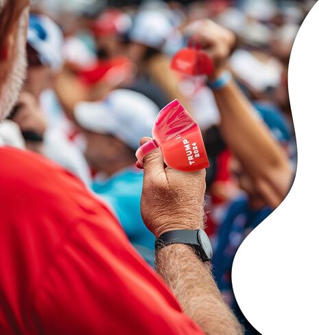 3 عبوات ترامب 2024 3 بوصات من صانعي ضوضاء جرس البقر الأحمر للتجمعات والمناسبات in Saudi Arabia