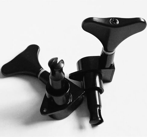 Sealed Bass Tuners Tuning Pegs Keys 3R2L Machine Heads for 5 String Bass Guitar, Black in Kuwait