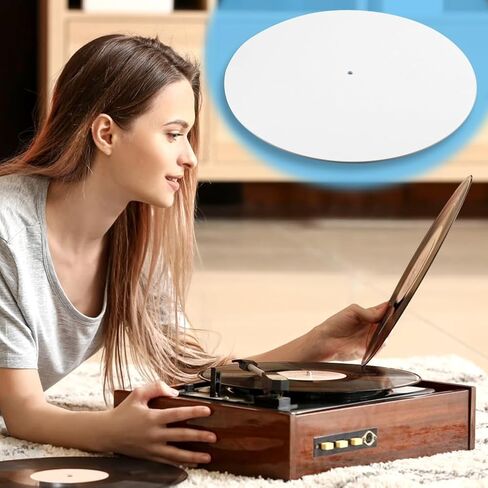 Acrylic Turntable Mat, 12" Record Platter Slipmat, 3mm Thick Acrylic Record Player Platter Vinyl Slip Mats,Acrylic Slipmat for Turntables Antistatic Tighter & Defined Bass in Saudi Arabia