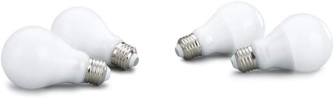 لمبات Philips Hue White 4-Pack A19 60W LED الذكية القابلة للتعتيم، متوافقة مع Alexa وHomeKit وGoogle Assistant، يلزم وجود محور (سكان كاليفورنيا) in Saudi Arabia