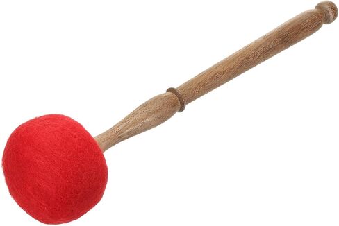 MECCANIXITY Singing Bowl Mallet Strike Wool Red Sound Bowl Drum Stick for Meditation Yoga Relax Middle in Kuwait