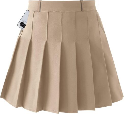 Denim Pleated Skirts, A-line High Elastic Waist Womens Mini Tennis Skater Y2K Jean Skirt Denim Blue, US 3XL in Saudi Arabia
