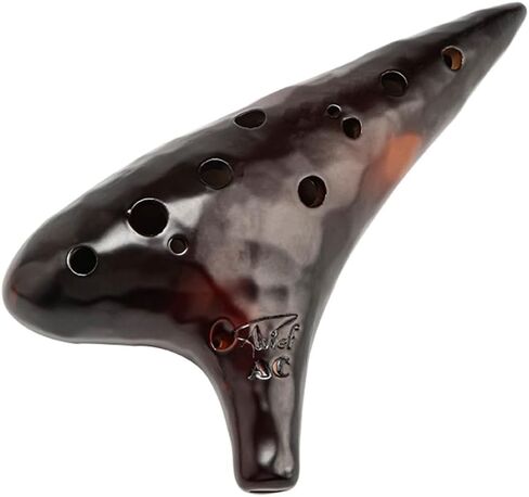 Jingle Stream 12 فتحة Ocarina Alto C Ocarina مع تحفة فنية ناعمة قابلة للتجميع (سماوي) in Saudi Arabia