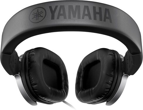 سماعات YAMAHA HPH-MT8 Studio - سماعات رأس عالية الجودة قابلة للطي مع كابل 3 أمتار (ناعم) وكابل ملفوف 1.2 متر مع قابس محول ستيريو قياسي 6.3 ملم، باللون الأسود in Saudi Arabia