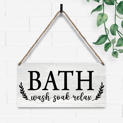 Nursery Kid's Bathroom Wood Sign Wall Decor, Kid's Bathroom Decoration Toilet Wall Restroom Door Decor Farmhouse Hanging Sign Decorations, I Have No Control in Here, 12x6 Inch in Kuwait