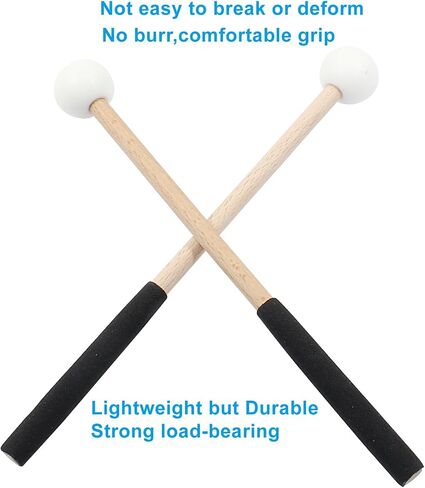2 Pcs Rubber Xylophone Sticks 8.7" Mallets Rubber Head Sticks Xylophone Percussion Mallets for Xylophone Bells Chime Drum, Green in Saudi Arabia
