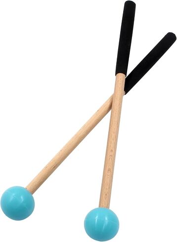 2 Pcs Rubber Xylophone Sticks 8.7" Mallets Rubber Head Sticks Xylophone Percussion Mallets for Xylophone Bells Chime Drum, Green in Saudi Arabia