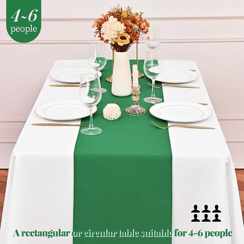 12 حزمة مفرش طاولة أسود بطول 6 أقدام، مفرش طاولة من البوليستر مقاس 12 × 72 بوصة، مفرش طاولة من البوليستر قابل للغسل وإعادة الاستخدام لتزيين طاولات حفلات الزفاف وأعياد الميلاد والولائم in Kuwait