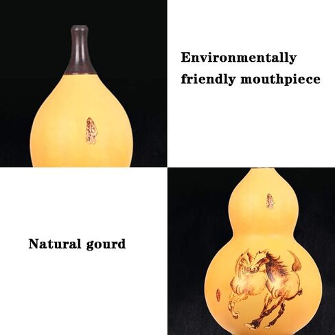 Hulusi، آلات الرياح العرقية الصينية التقليدية، أداء احترافي 9 فتحات ماهوجني، نمط حصان رائع (اللون: أحمر، الحجم: مفتاح C) in Kuwait