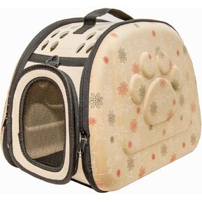 PetLike Airline Approved Pet Carrier Soft Sided Collapsible Travel Bag for Cats & Small Dogs (Blue, Leather)