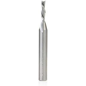 Amana Tool - 46433 Solid Carbide Spiral Plunge 1/8 Dia x 1/2 x 1/4" Shank Down-Cut