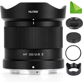 VILTROX 20mm F2.8 f/2.8 Z-Mount Lens, Full Frame Wide Angle Prime Auto Focus Lens for Nikon Z-Mount Cameras ZF Z8 Z9 Z6 Z7 Z6II Z7II Z5 Z5II ZFC Z30