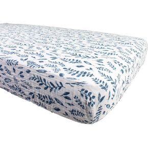 ملاءة سرير الأطفال Bebe au Lait الكلاسيكية من الموسلين، مصنوعة من قطن الموسلين بنسبة 100%، تناسب مرتبة سرير الأطفال القياسية - Hello Sunshine in Kuwait