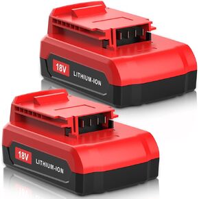 Dosctt 2 حزم 3.0Ah PC18BLX PC18BLEX 18V استبدال بطارية ليثيوم أيون لكابل بورتر 18 فولت بطارية متوافقة مع كابل بورتر 18 فولت بطارية PC18B PC188 PC18BL PC18BLX PC18BLEX PCXMVC (أحمر) in Kuwait