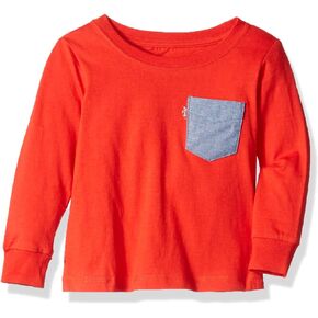Levi's Baby Boys Long Sleeve One Pocket T-Shirt