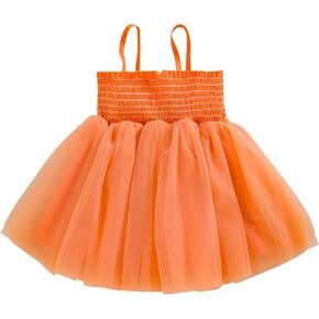Baby Girls Tutu Dress Toddler Tulle Summer Dress Infant Sleeveless Dress Girl Romper Skirt for Birthday Wedding