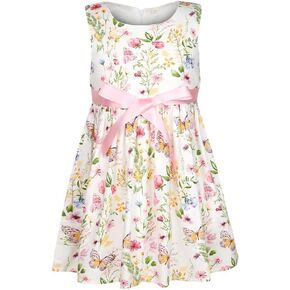 فساتين SMILING PINKER للفتيات الصغيرات من القطن بدون أكمام على شكل فراشة صيفية متأرجحة in Kuwait