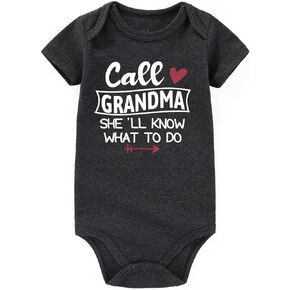 BESDEAR Grandma Baby Clothes For Girl Boy Gender Neutral Newborn Baby Romper Funny Baby Bodysuits Gifts For Baby