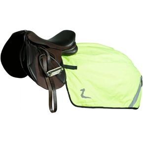HORZE High-Visibility Reflective Horse Quarter Sheet Riding Blanket with Fleece Lining