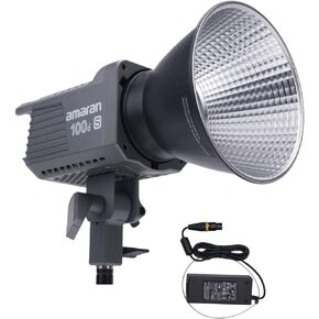 Amaran 100dS LED Video Light, amaran 100d Upgrade App Control 8 Pre-Programmed Lighting Effects DC/AC Power Supply Photography Shooting Light
