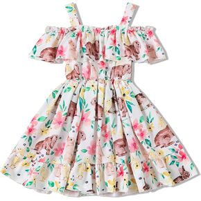 Toddler Baby Girl Spring Summer Dress Baby Toddler Girl Easter Day Dress Easter Bunny Dresses