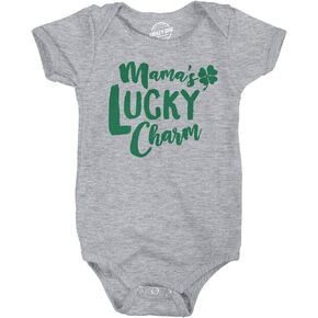 Crazy Dog T-Shirts Baby Mamas Lucky Charm Funny Irish Shamrock Saint Patricks Day Infant Bodysuit