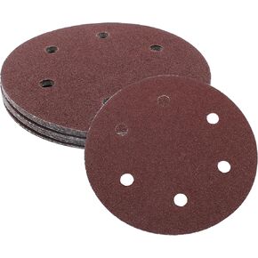 9 Inch Sanding Disc Sandpaper, 80 Grit, 12 Pcs | Hook and Loop, Premium Aluminum Oxide, Orbital Sander Compatible, 6 Sanding Discs in Kuwait