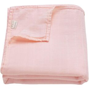 Ali+Oli Muslin Swaddle Blanket for Baby (Apple) Large 47" x 47" Soft Rayon Made from Bamboo & Organic Cotton Muslin Blanket, Machine Washable Receiving Blanket Wrap for Newborn to Toddler