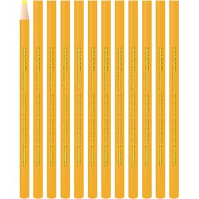 Carmel China Marker, Box of 12 (White), Pull String Grease Pencil, Paper Wrapped Wax Pencil for Marking Smooth Surfaces Including Plastic, Metal, Ceramics & Polished Stone